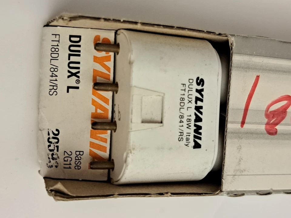 SYLVANIA 18 Watt T5 DULUX L Compact Fluorescent Light Bulb - 4100K - 4 Pin 2G11  - Image 4 of 4