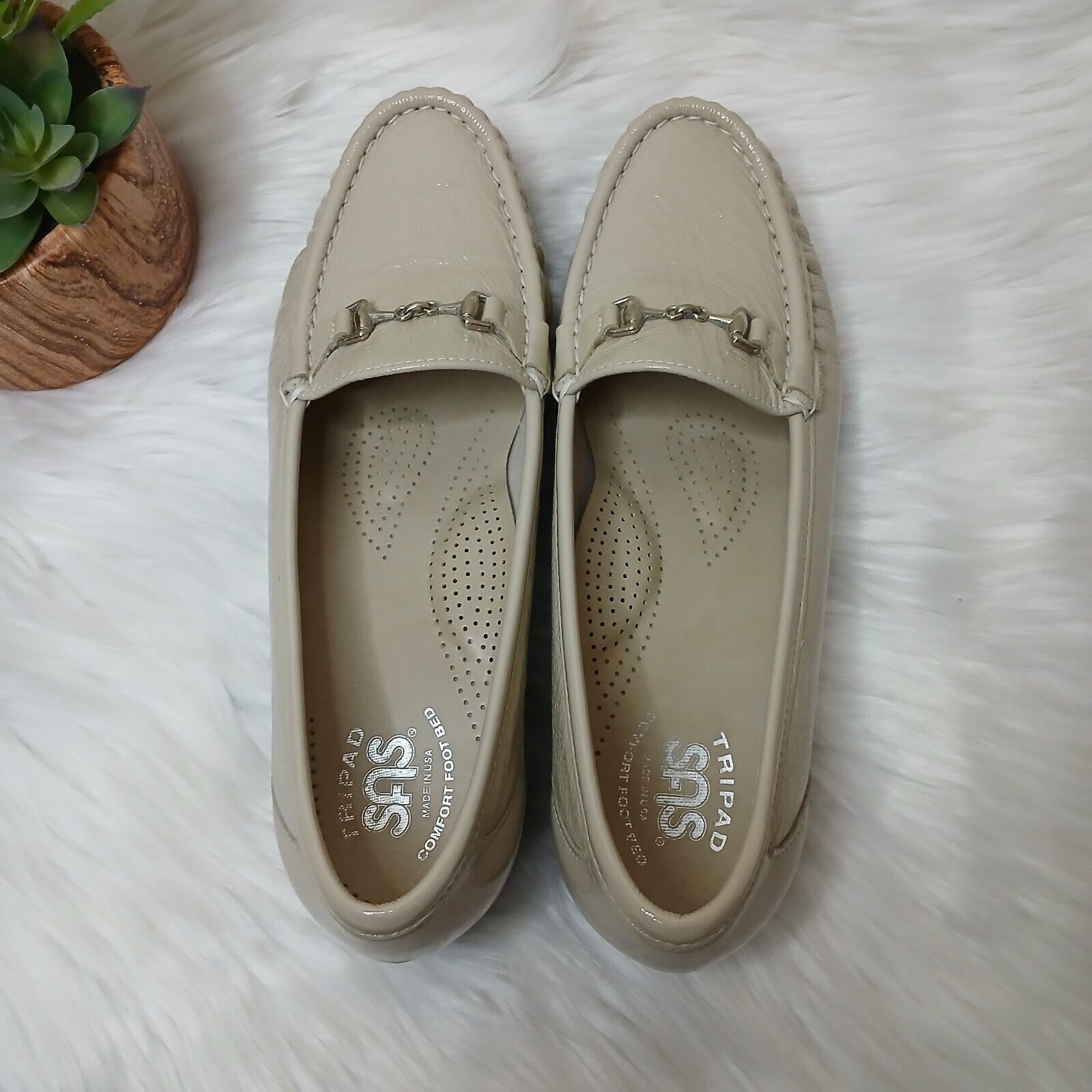 SAS Size 8 N Metro Patent Leather Slip On Shoes M… - image 3