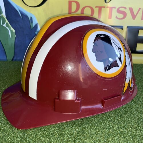 Raro Casco Vintage Washington Redskins ANSI Z89.1 1986 Classe A B 1997 Tipo 1 E - Foto 2 di 8
