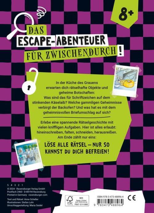 Thumbnail - Ravensburger Escape Rätsel: Küche Des Grauens - Rätselbuch Ab 8 Jahre
