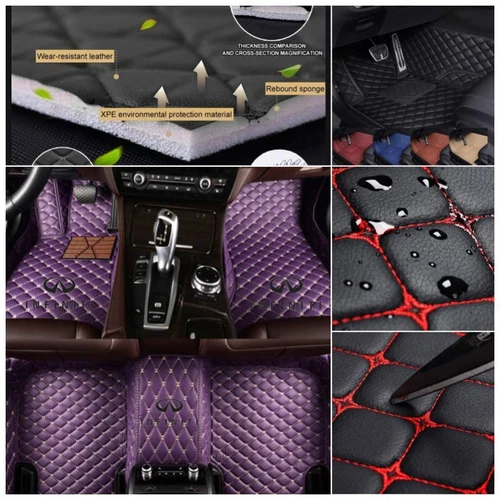 Fit for INFINITI Q50 Q50-Hybrid Q60 Q70 Car Floor Mats Custom Auto Carpets Rugs - Imagen 6 de 37