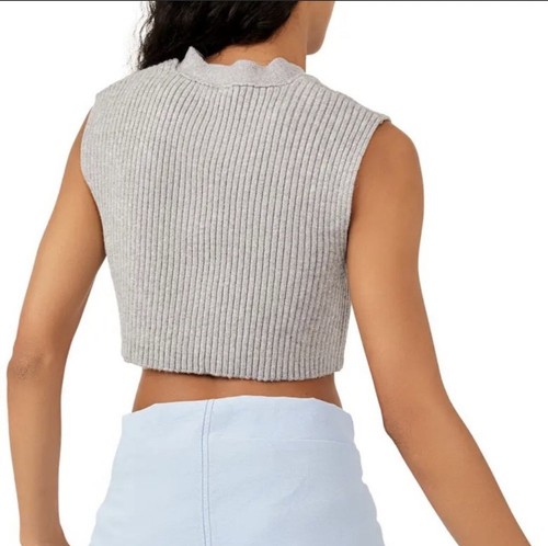 FREE PEOPLE Naiome Rib Micro Vest Sz S, XS New - Picture 15 of 24