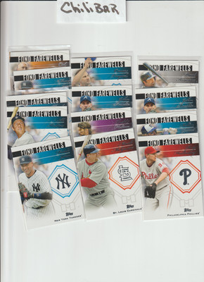 2014 Topps Update Fond Farewells Inserts - Singles - Complete Your Set You Pick