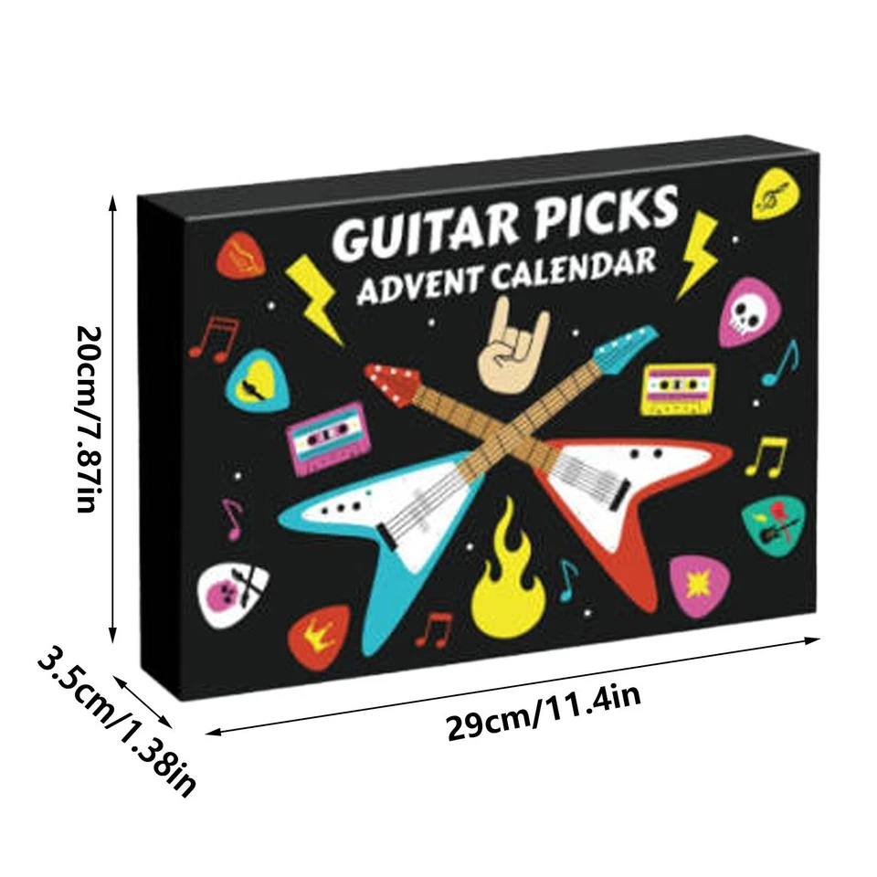  Guitar Picks Advent Calendars 2025, Guitar Player Christmas Countdown Calendar  - Image 2 of 4