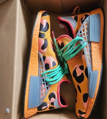 Size 12.5 - Pharrell x adidas NMD Human Race Animal Print - Pulse Amber
