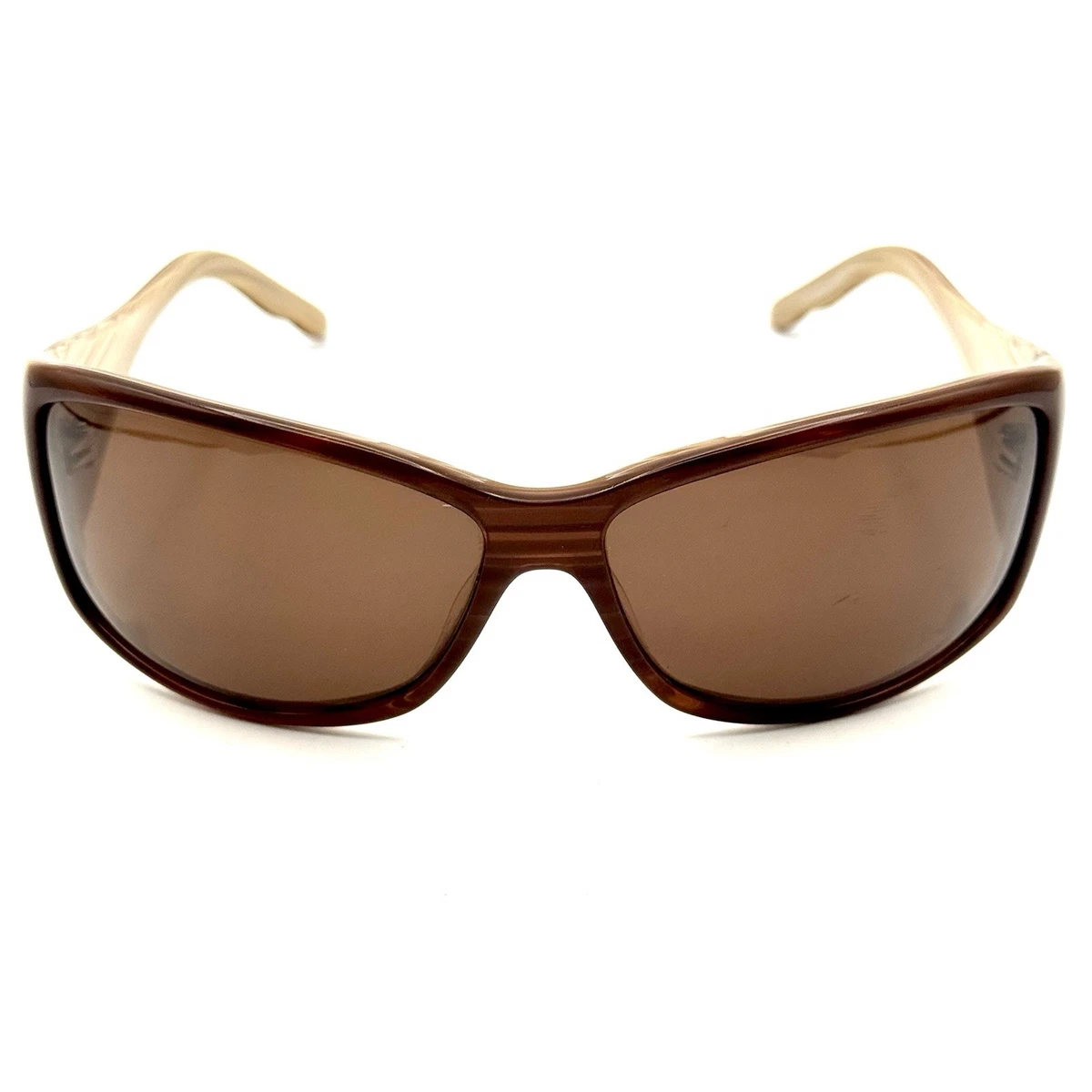 D Oscar de la Renta Vintage Sunglasses Amber Acetate Oversized Oval Brown Lens Oscar de la Renta Brown Oval Sunglasses for Women | eBay main image 2