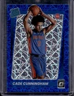 2021-22 Panini Donruss Optic Cade Cunningham Blue Velocity Prizm RC #161 Pistons