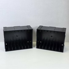 Lot of 2 Vintage Add N Stac Audio Cassette Tape Storage Rack Holds 16 Total