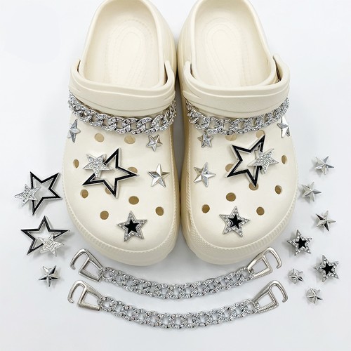 8-28pcs Luxury Designer Shoe Charms Fits For Clog Sandal Premium Bling Jewelry - Picture 24 of 25