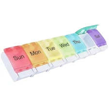 Weekly Pill Box Organiser 7 Day Medicine Dispenser Holder