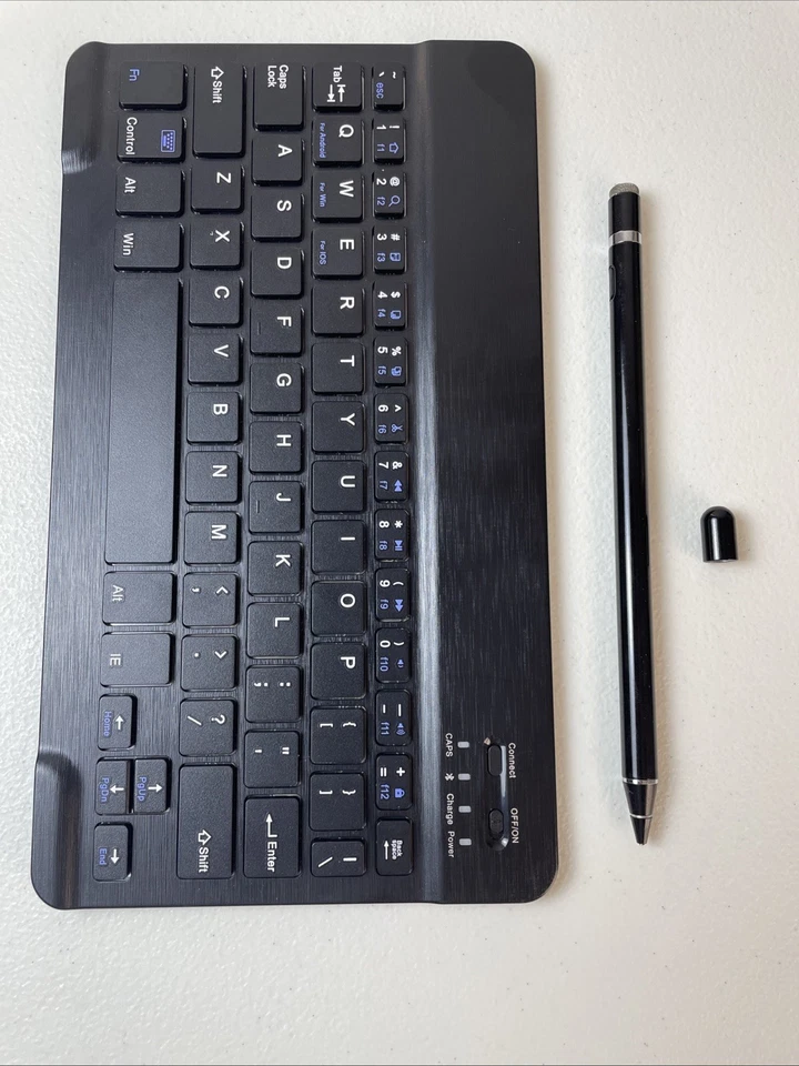 Lápiz óptico con teclado inalámbrico Bluetooth portátil para PC/portátil/iPad/tableta Foto 2 de 4