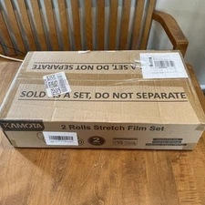 Stretch Film, KAMOTA Stretch Wrap with Handles 15" x 1000 Feet, 2 Pack, 60 Gauge