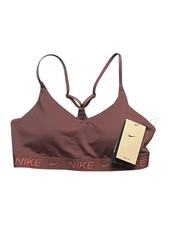 Nike Indy Women s Medium Light Support Padded Adjustable Sports Bra Red Sepia