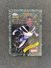 2025 Topps Chrome Marvel Photon Spider Web Refractor /399! #24