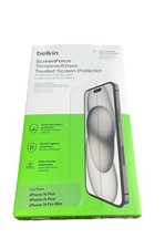Image of Belkin Tempered Glass Screen Protector For iPhone 16plus/15 Plus/14 Pro Max