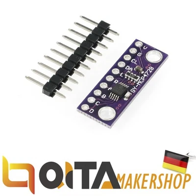 GY- MCP4728 12Bit Digital to Analog Converter DAC Evaluation Board Platine QITA
