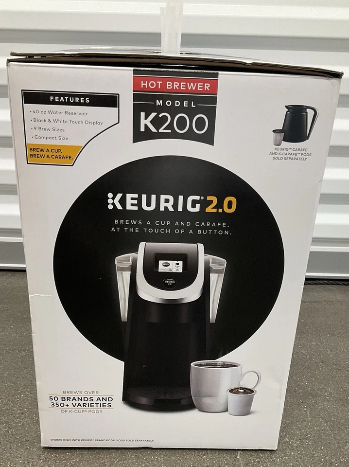 Keurig K200 HOT 2.0 Plus Series K-Cup Pod Coffee Maker, BLACK Brand New - Image 2 of 4