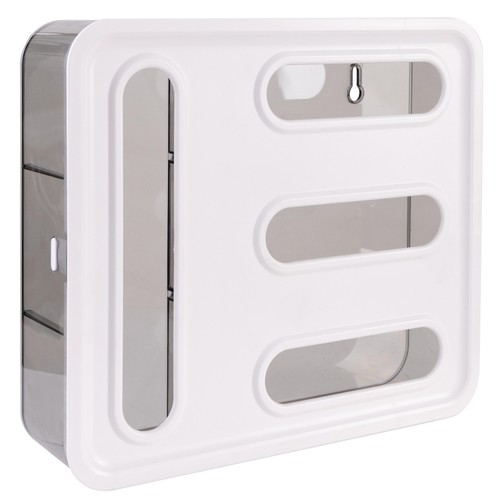 Kitchen Details 4 Compartment Storage Bag Organizer Dimensions: 11"x 12.4"x 3.2" - Picture 10 of 11
