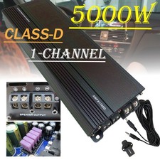 Monoblock 5000W Amp Class D 1OHM Amp Car Audio Stereo Amplifier Low Distortion