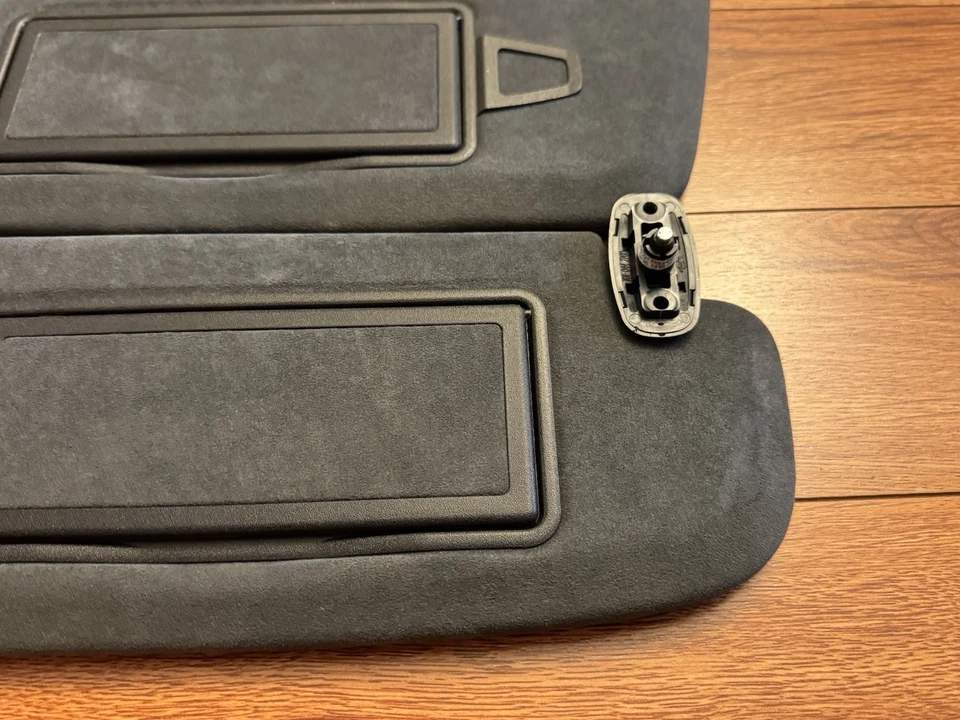 Conjunto de pares de pára-sol L+R camurça preta fabricante de equipamento original 07-13 Mercedes-Benz CL63 S63 AMG - Imagem 3 de 4