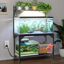40 Gallon Fish Tank Stand   Aquarium Stand with Power Outlets