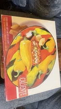 Clay Art 2000 2 Piece Chip & DIp Set Caliente Chili Peppers Theme NIB