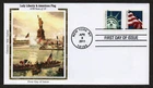 USA, SCOTT # 4518-4519, COLORANO SILK FDC COVER - FLAG & STATUE OF LIBERTY 2011