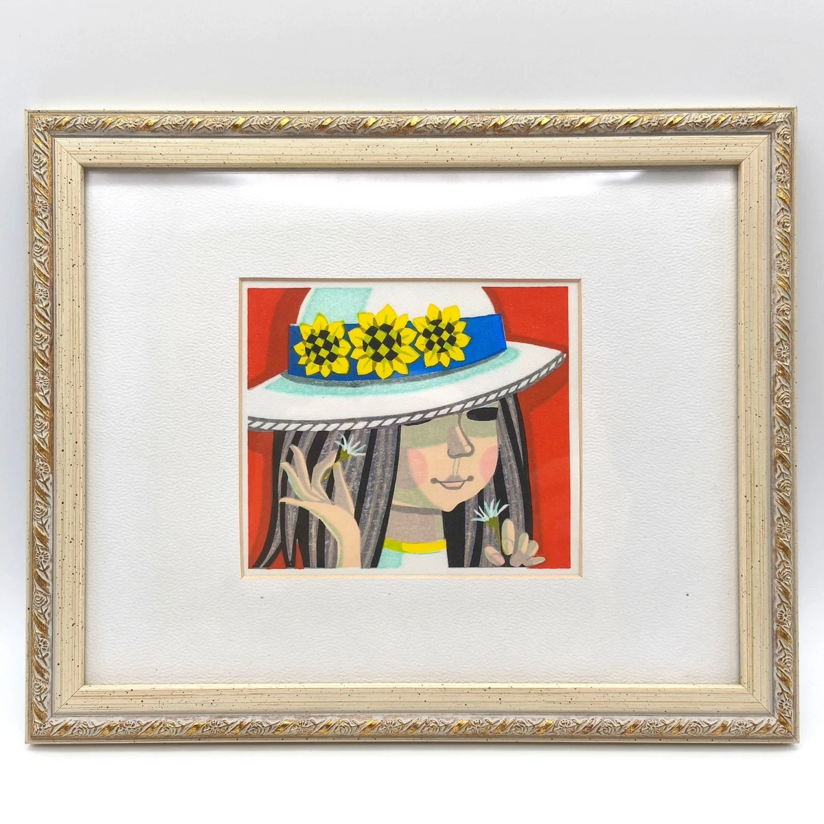 蓝色古董原创古董日本版画| eBay