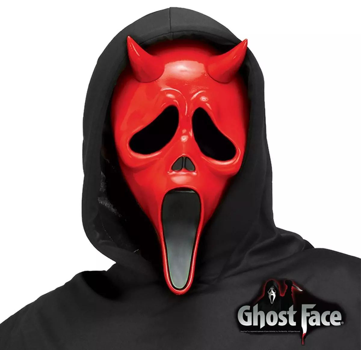 Scream of spooky scary dark horror face Stock Photo