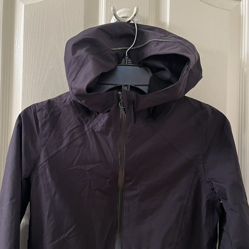 Ivivva Rain On Game On Rain Jacket Black Waterproof Reflective Girls Size 12 - Picture 8 of 20