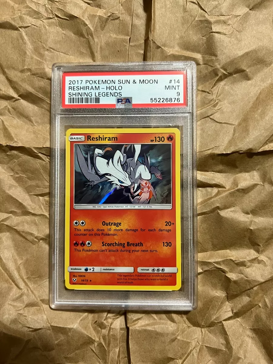  Pokemon - Reshiram - 14/73 - Holo Rare - Sun & Moon: Shining  Legends : Toys & Games