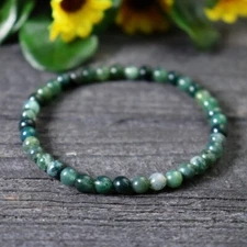 4mm Natural Gemstone Round Beads Layering Healing Bracelets for Reiki Balance