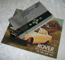 Vintage 1967 British Leyland Rover 2000 Sc Tc Automatic Owner Manual Brochure Vintage 1967 British Leyland Rover 2000 Sc Tc Automatic Owner Manual Brochure