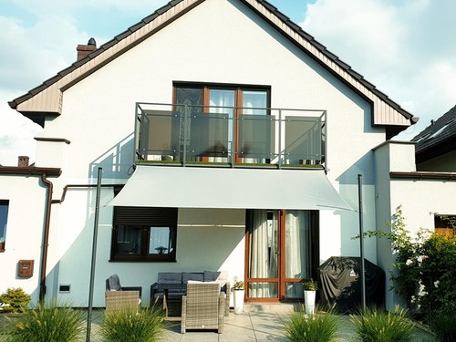SONNENSCHIRM SEGEL TERRASSENÜBERDACHUNG WASSERDICHT MARISE SONNENSCHUTZ AUSSENGARTEN - Bild 22 von 181