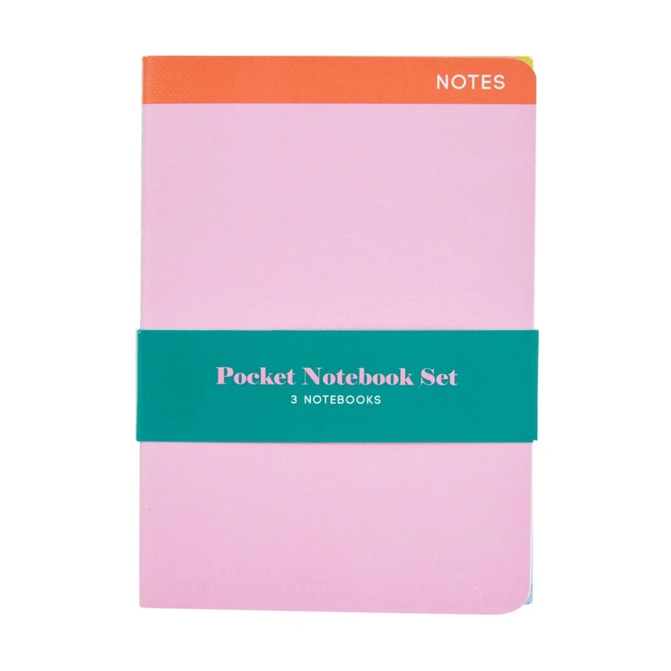 3 Pack Pocket Notebook Set Ruled Pages Pocket Notepad School Office Stationery - image 4 of 4
