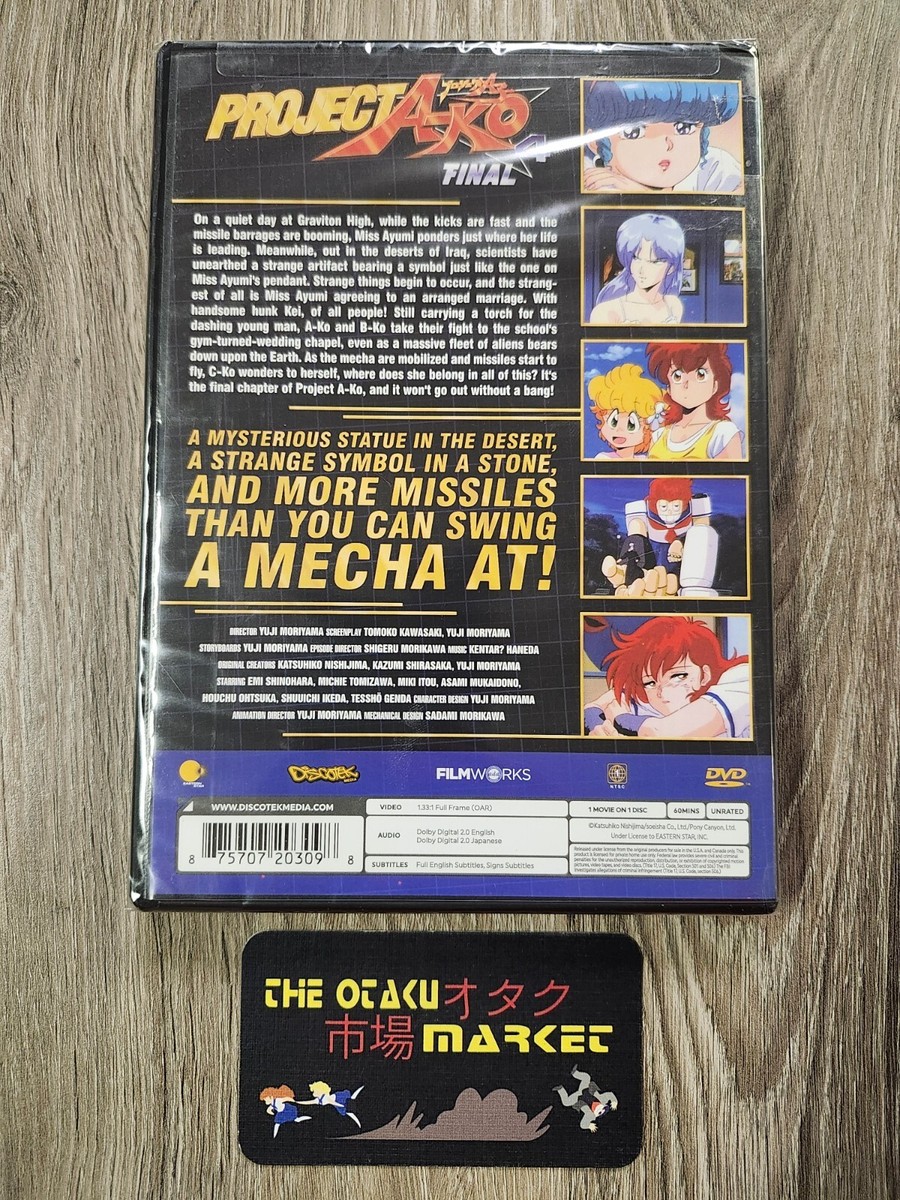 Project A-Ko movie 4: Final / NEW anime on DVD from Discotek Media