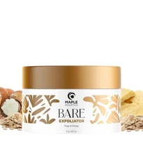 Maple Holistics Bare Pre Shave Exfoliator Scrub Ingrown Hair 8oz