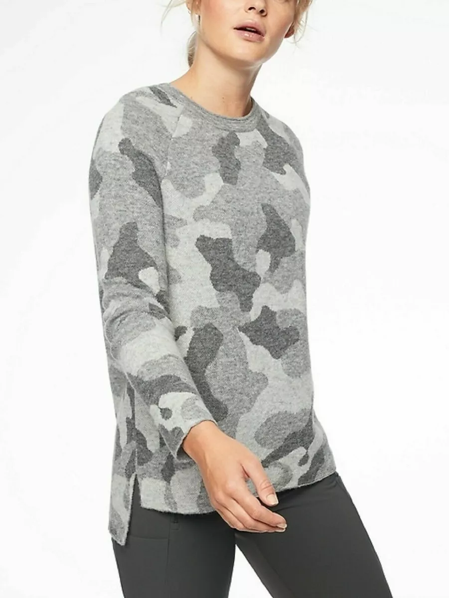 Camo sales pullover sweater