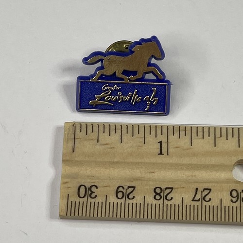 Vintage Unique Collectible Pin: Greater Louisville Horse Kentucky Derby Gold - Picture 4 of 6