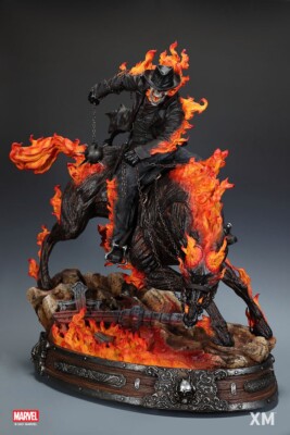 Ghost Rider XM Studios Ghost Rider On Horse Slade Carter Motorcycle 20.5