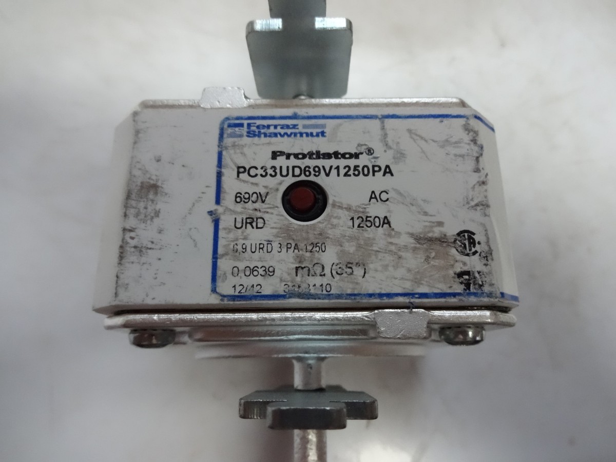 Ferraz Shawmut PC33UD69V1250PA Protistor Fuse, 690VAC 1250A Ferraz Shawmut PC33UD69V1250PA Protistor Fuse, 690VAC 1250A