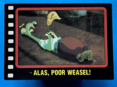  Who Framed Roger Rabbit 1987 Topps #110 Alas, Poor Weasel!