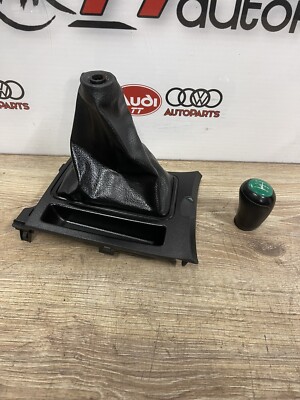 MAZDA 3 MK1 2004-2009 BK LEDER GETRIEBESSCHALTGATOR & 5-GANG SCHALTGANGKNOPF