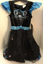 NO Tail~ Witch Cat Girls M 8-10 Dress up Headband Gloves Costume Kitty