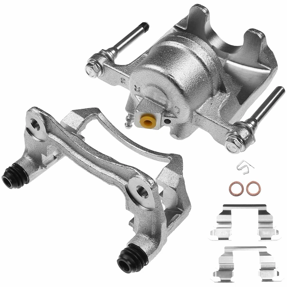 2x Pinzas de freno delanteras con soporte para Chevrolet Prizm Toyota Corolla 1998-2002 Foto 4 de 4