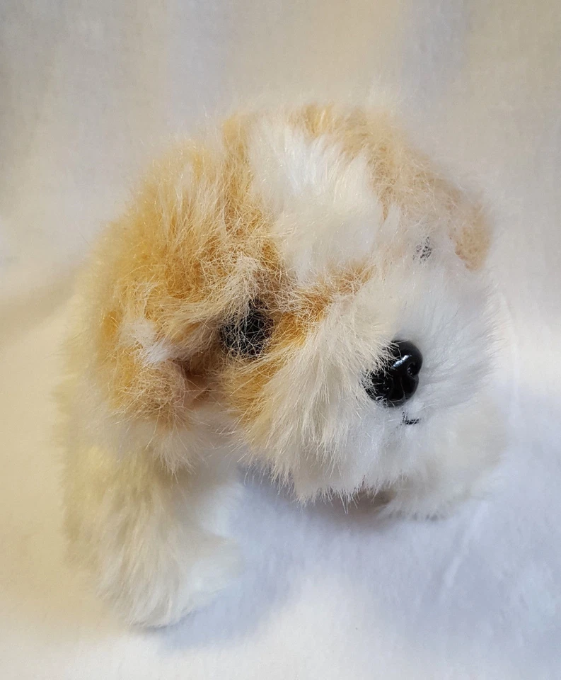 Barbies Dog Plush Pet Light Up Heart Pink Tag Interactive Barks Whimpers 8"   - Image 2 of 4