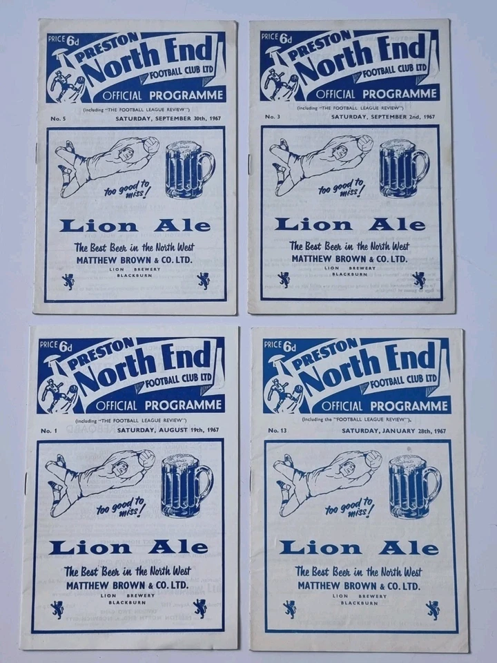 Preston N E FC Football Programmes 1960/61 - 1967/68 (Choose From List) - Image 3 of 4