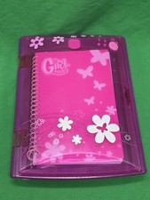 2008 Mattel Girl Tech Secret Password Journal Pink Purple Floral No Pen Tested