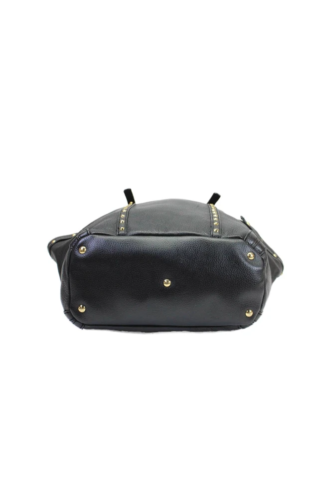 Bolso de hombro STEVEN BY STEVE MADDEN para mujer tono dorado herrajes asa superior negro O Foto 4 de 4