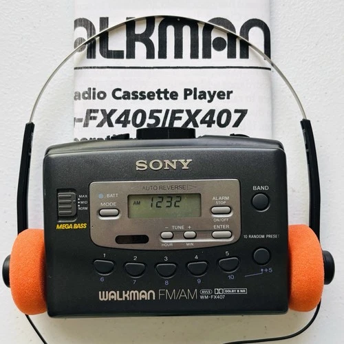 SONY Walkman WM-FX407 AM/FM Cassette Player - New Belt - Reconditioned